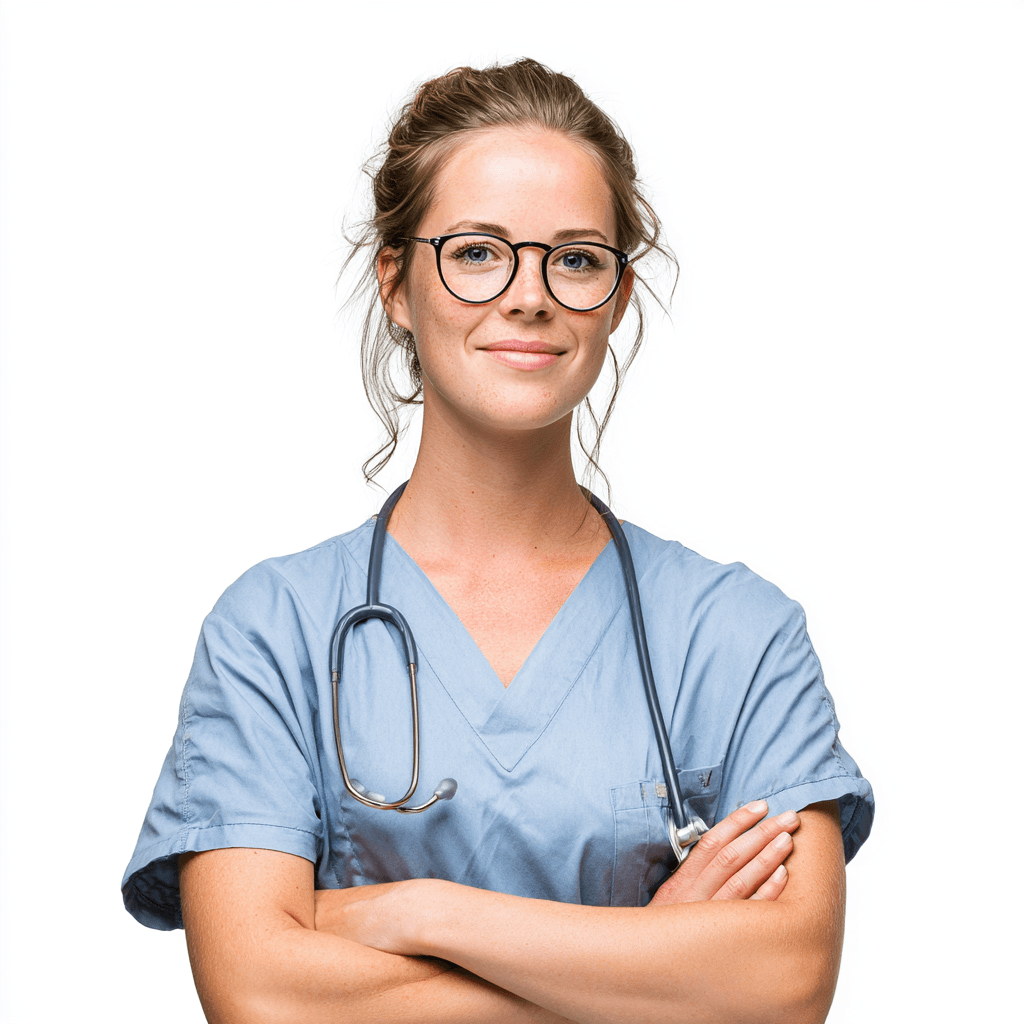 Pflegefachkraft im Gespräch mit einer Patientin
